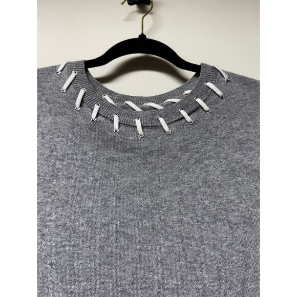 27 MILES MALIBU Cashmere Blend Laced Soft Cozy Sweater, Sz S - Picture 2 of 7